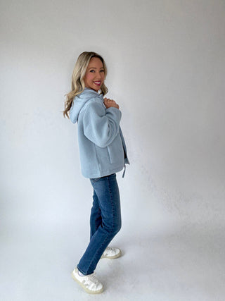 VARLEY Rosia Fleece Hoodie - Ashley Blue