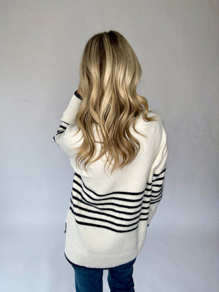 Signature Stripe Boyfriend Sweater