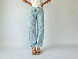 Jet Set Jogger Drawcord Jeans
