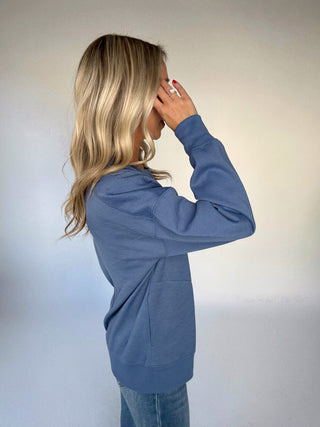 Everyday Essential Top - Denim Blue