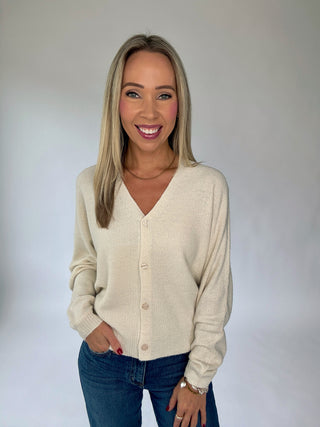 Open To It Cardigan - Ivory