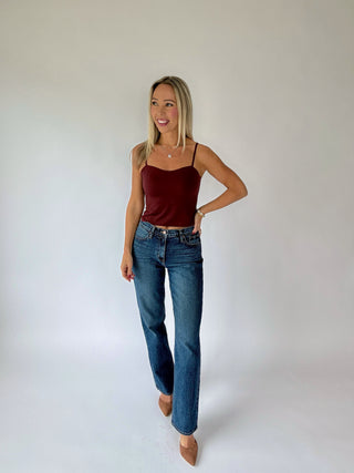 Love Note Princess Seam Bralette - Mulberry