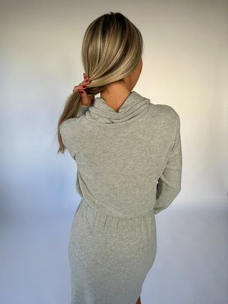 The Luxe Touch Dress - Heather Grey