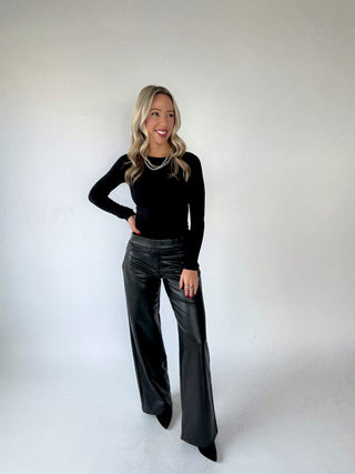 Classic Core Long Sleeve Top - Black