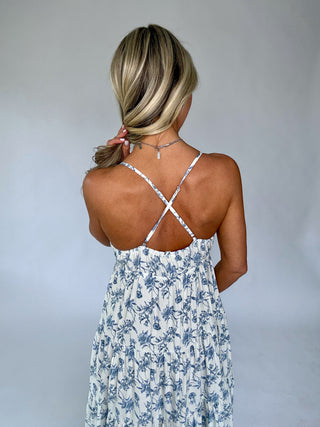 In The Moment Maxi Dress - Porcelain Blue