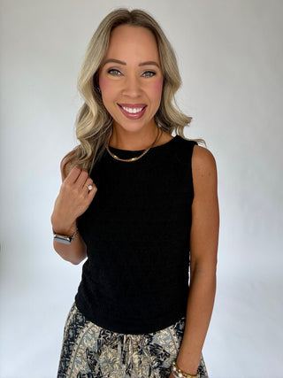 Café Crème Top - Black