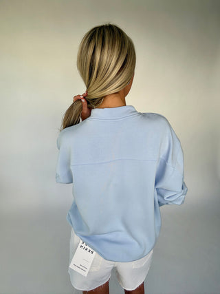Tried & True Pullover - Frost Blue