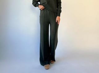 VARLEY The Wide Leg Pant 30" - Olive Marl