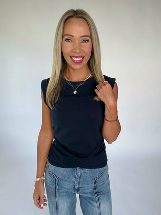Casual Company Top - Navy