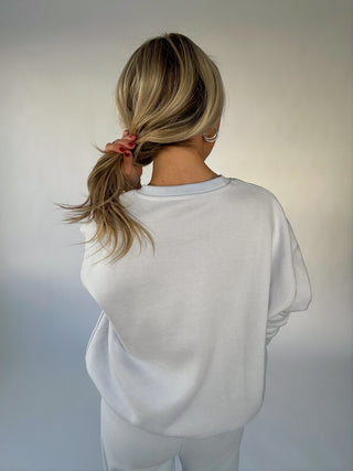 The Stay-In All Day Fleece Top - Halogen Blue