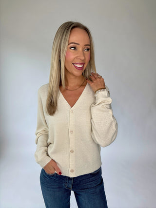 Open To It Cardigan - Ivory