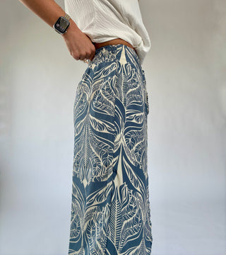 Tropic Escape Faux Wrap Pants