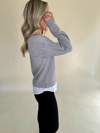 French Cafe Top - Grey