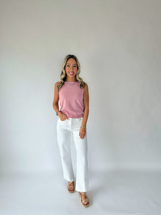 Take A Chance Tank - Dusty Pink