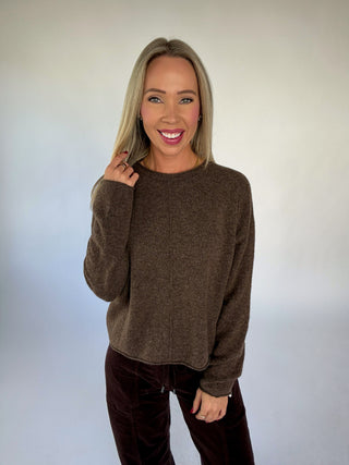 On My Level Sweater - Cocoa