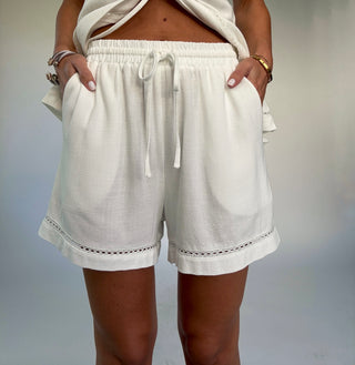 Lunch On The Terrace Shorts - Off White
