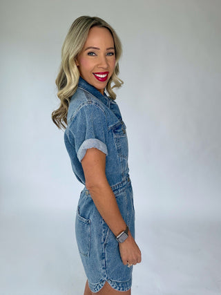 Topanga Short Sleeve Denim Dress