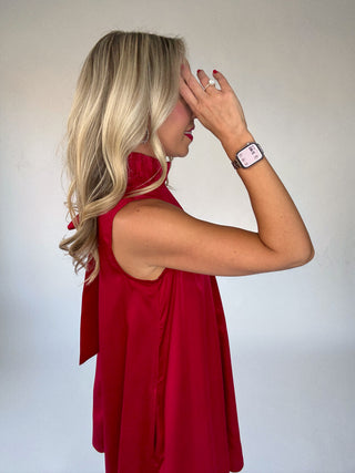 The Holiday Soirée Dress - Red