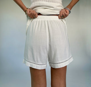 Lunch On The Terrace Shorts - Off White