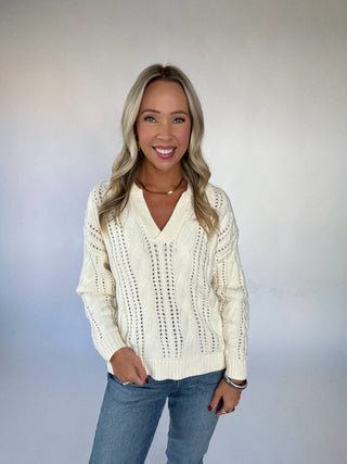 The Windsor Cable Knit Polo