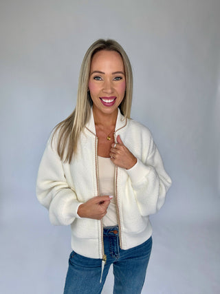 VARLEY Klaudia Fleece Jacket - Egret