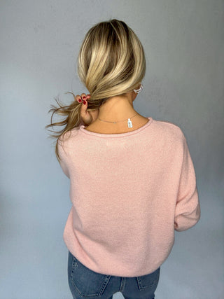 Cozy & Classic Rollneck Sweater - Baby Pink