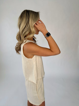 Cloud Nine Linen Shorts - Natural