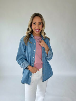 Take A Chance Tank - Dusty Pink