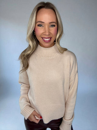 Thankful Days Mock Neck Sweater