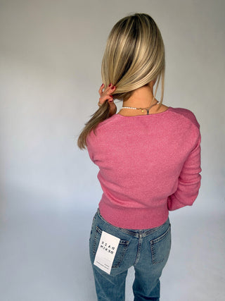 Wrapped Up In You Sweater - Pink