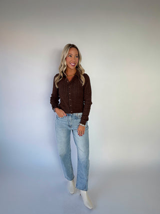 Gather Round Cardigan - Cocoa