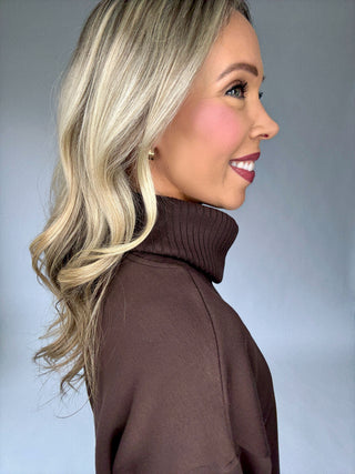 Cocoa Comfort Turtle Neck Pullover