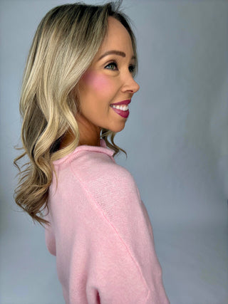 Simple And Sweet Cardigan - Baby Pink