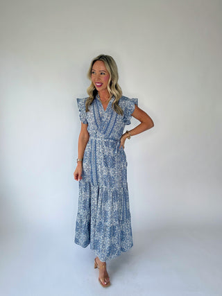 Coastal Romance Wrap Maxi Dress