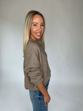 Piper Pullover Oversized Sweater - Mocha