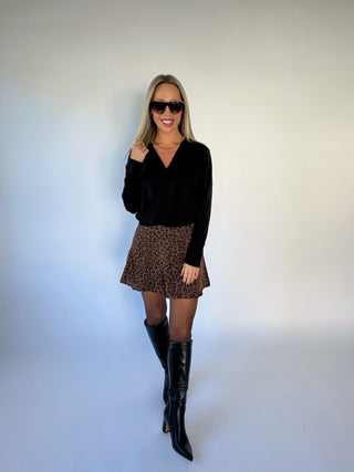 That's A Wrap Top - Black