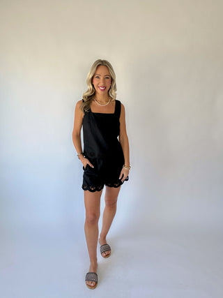 SANCTUARY Almost There Linen Shorts - Black