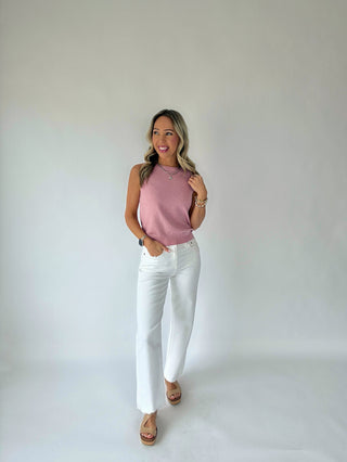 Take A Chance Tank - Dusty Pink