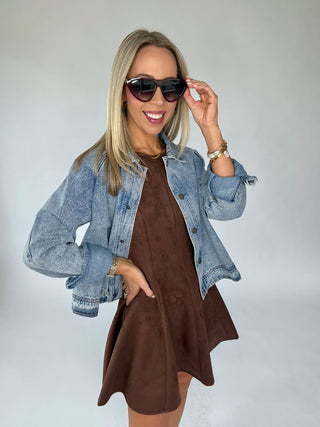 Anywhere You Go Denim Jacket - Light Denim