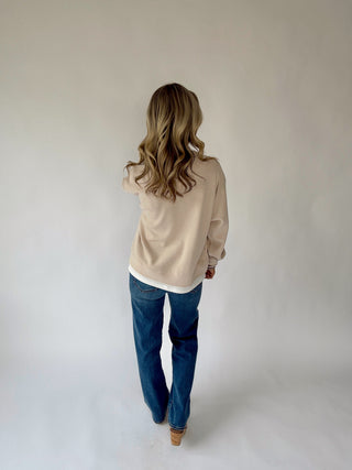 Classic Choice Layered Pullover - Clay