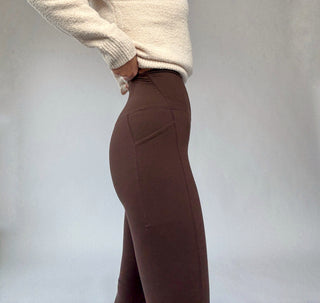 Butter Soft High Rise Full Length Legging - Espresso