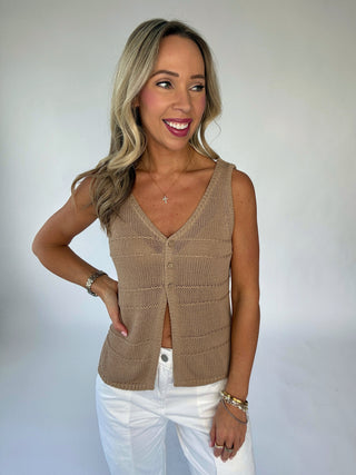 Call Me Later Knit Tank