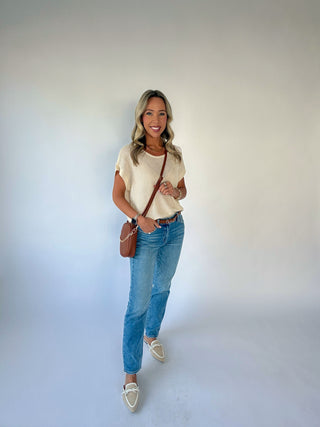Soaking Up The Sunshine Knit Top - Ivory
