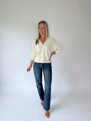 Open To It Cardigan - Ivory