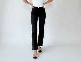 Never Let You Down Straight Jeans - Black