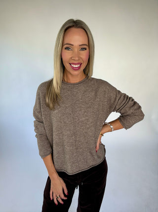 On My Level Sweater - Mocha