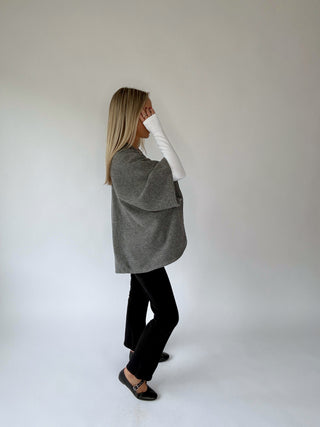 Well Traveled Poncho - Grey