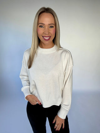 Easy As Ever Lightweight Sweater - White