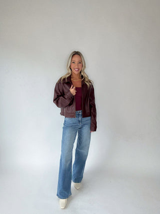 The Merlot Moto Jacket