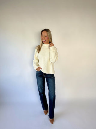 Whispers Of Winter Sweater - Winter White